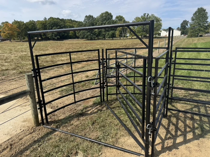 W2405: 8’ Cattle Crowd Tub with 90 degree utility sweep - Image 2